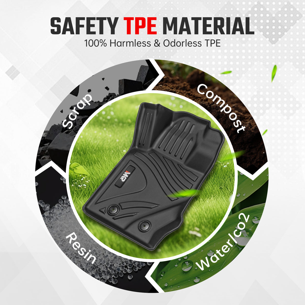 Car Floor Mats For 2021 2023 Ford Bronco 4 Doors TPE Interior Car Accessories - Image 4