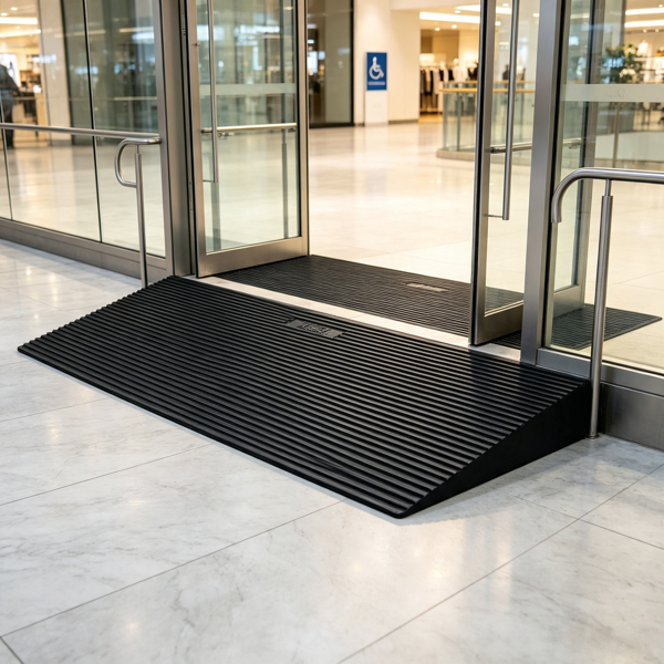 35.4inch Wide Rubber Threshold Ramp Cuttable Wheelchair Slope - Image 4