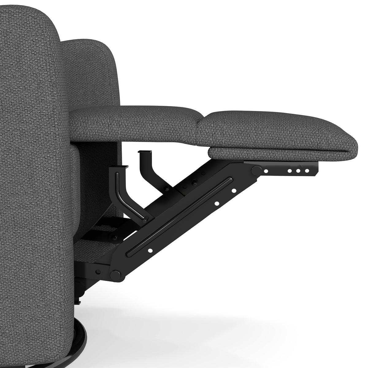 Manual Swivel Recliner Chair 360° Swivel Rocker Chair for Adults Small - Image 4