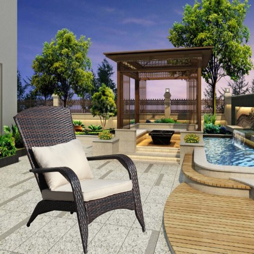 Outdoor Patio Chair with Cushions