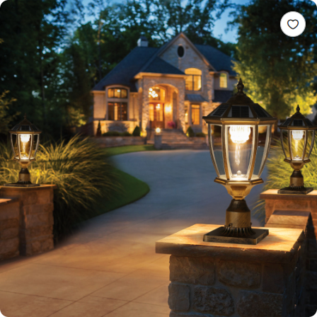 20 Golden Solar Powered LED Outdoor Lantern Vintage Garden Light With Elegant - Image 5
