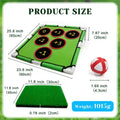 Golf Chipping Game Mat Set With Target Net Indoor Outdoor Practice Game With