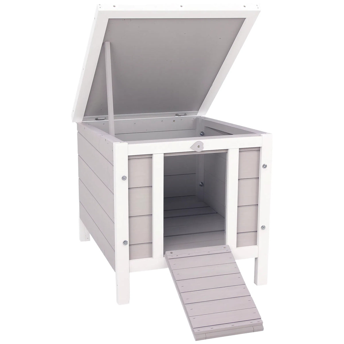 Wooden Rabbit Hutch Bunny Cage Outdoor Cat House Guinea Pig Cage Duck Shelter - Image 4