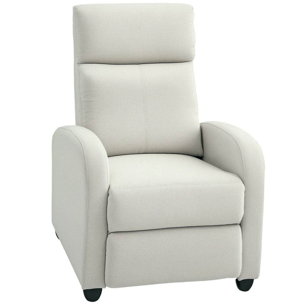 Fabric Recliner Chair Manual Home Theater Seating Single Reclining Sofa Chair - Image 2