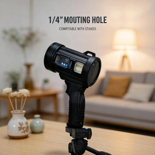 "Rechargeable Spotlight Super Bright Spotlight Flashlight Long Running Spot - Image 2