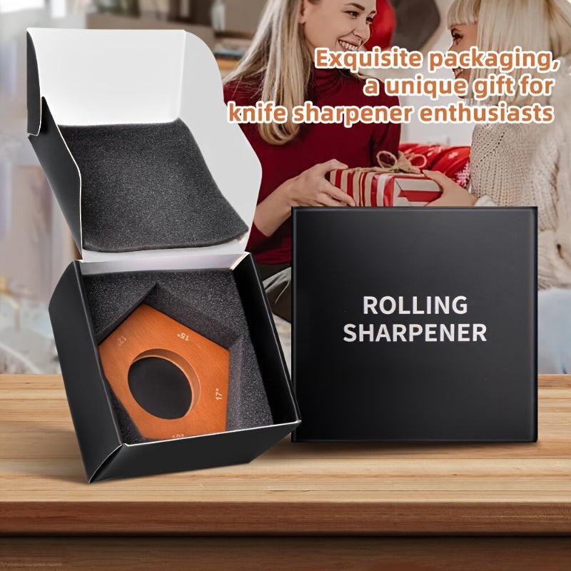 Rolling Knife Sharpener Kit 5 Magnetic Angles 12 Degrees 15 Degrees 17 - Image 2