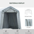 6 x 8 Carport Portable Garage Heavy Duty Storage Tent Patio Storage Shelter