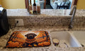 Chocolate Labrador Retriever Fall Dish Drying Mat Absorbent Dish Drying Mat Pad