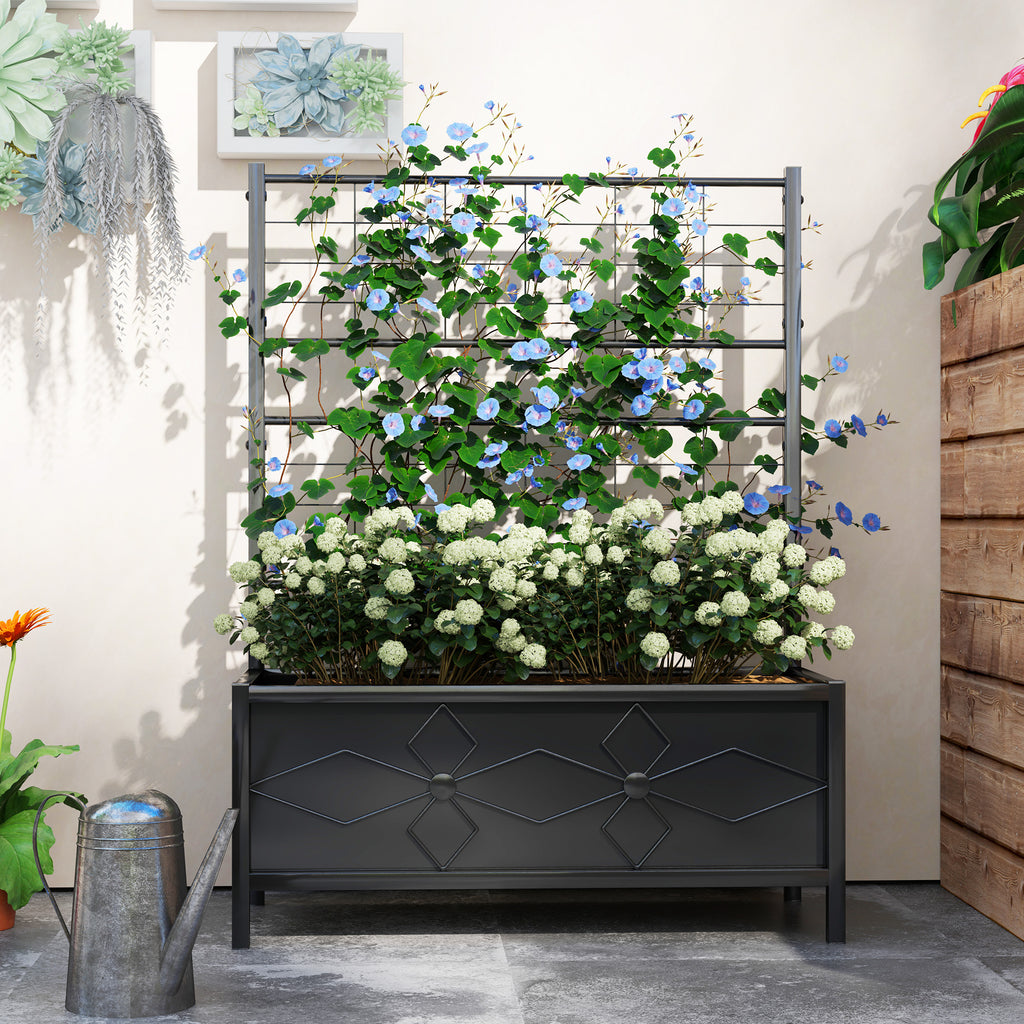 Outdoor Planter Box Galvanized Raised Garden Bed - Image 3