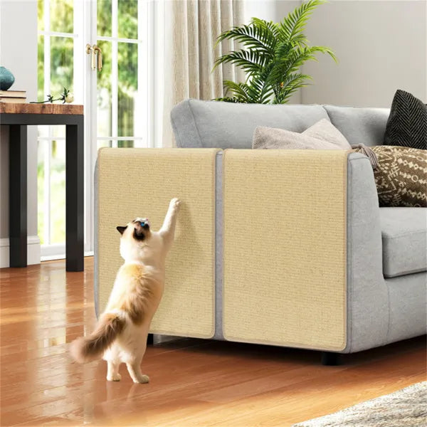 4 Pack 32"x20" Natural Sisal Cat Scratching Mats Multifunctional Resting & - Image 4