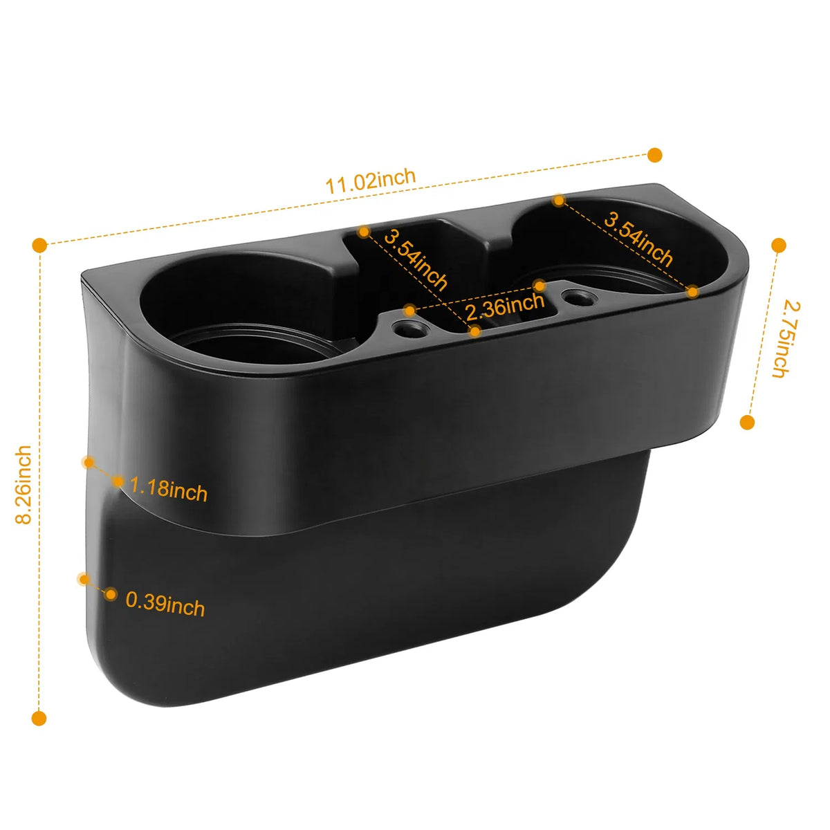 Car Seam Cup Holder Seat Gap Wedge Drink Storage Organizer Console Side Pocket - Image 4