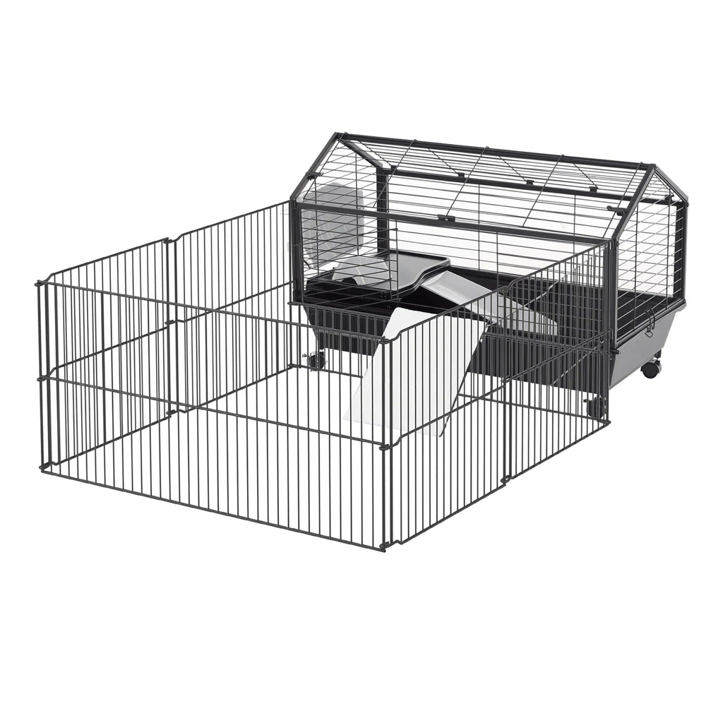 Metal Small Animal Cage Rabbit Cage for Guinea Pig Chinchilla Hedgehog Bunny - Image 3