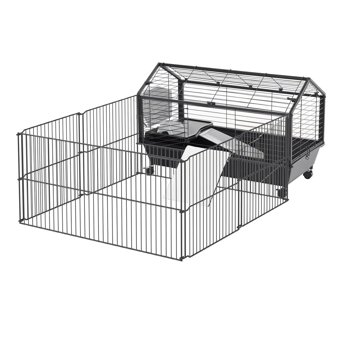Metal Small Animal Cage Rabbit Cage for Guinea Pig Chinchilla Hedgehog Bunny - Image 3