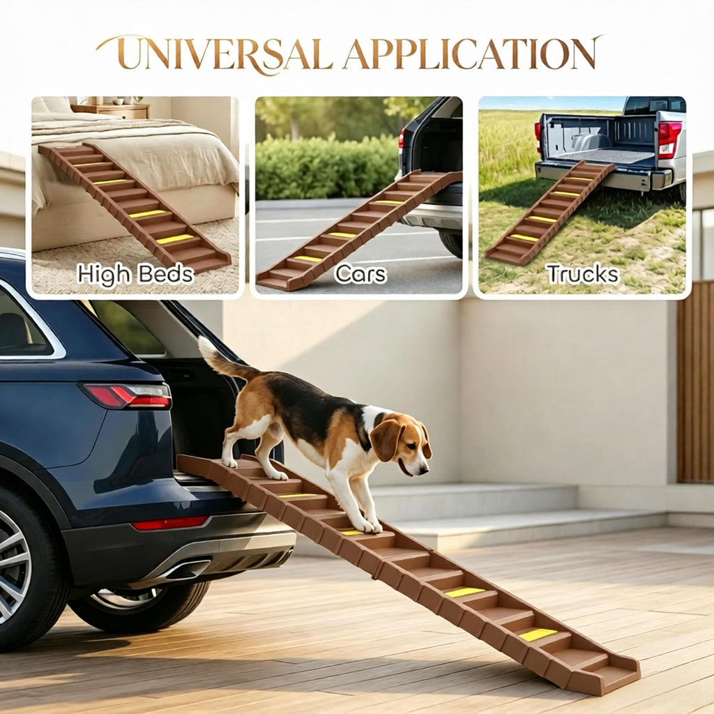 foldable dog stairs ramp for product angle 6