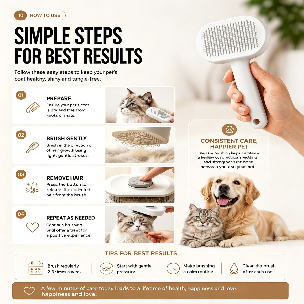 pet slicker brush for cats product angle 8
