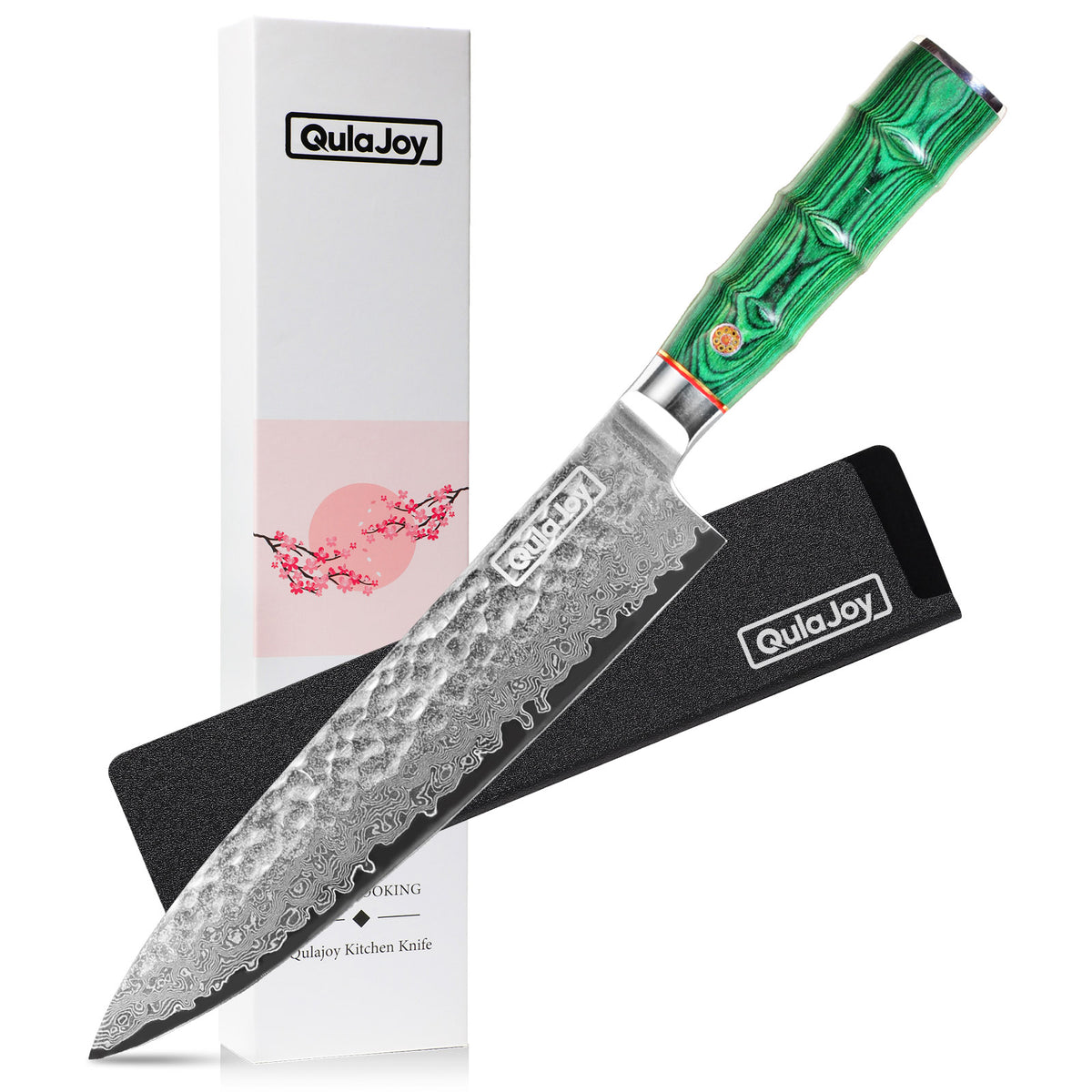 Qulajoy Japanese Chef Knife 8 Inch 67 Layers Damascus VG 10 Steel - Image 5