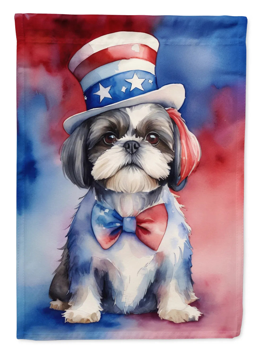 Shih Tzu Patriotic American Garden Flag Mailbox Flag Decorative Yard Flag - Image 3