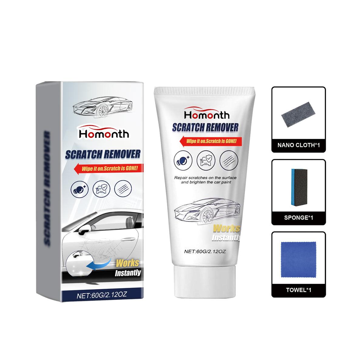 Scratch Repair Kit Towel Swirl Remover Body Polish - Image 5