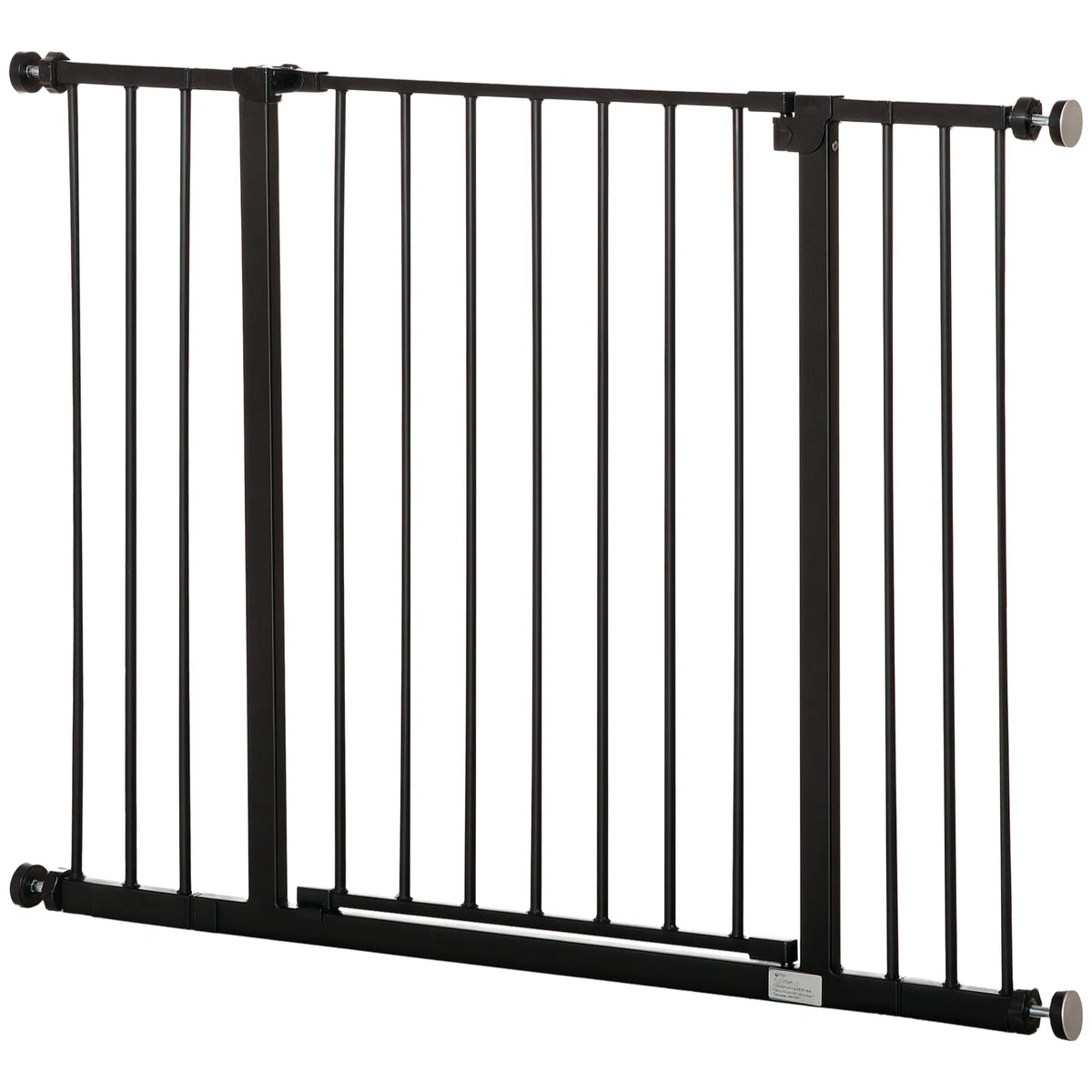 Pressure Fit Dog Gate Pet Barrier for stairs doorway 29.9'' 42.1'' Width Black