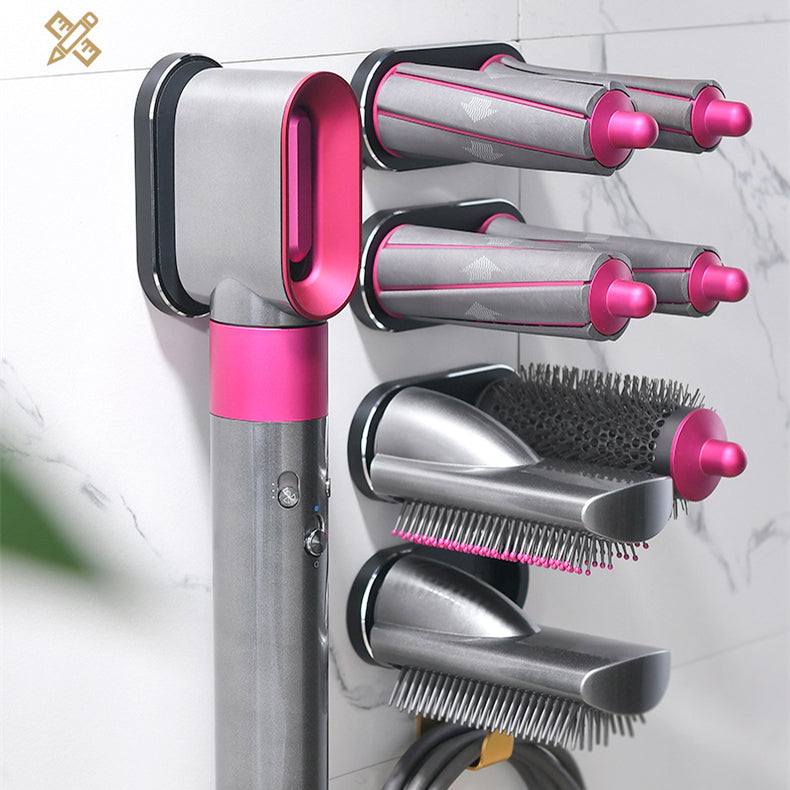 wall-mounted hair dryer and styling tool holder product view