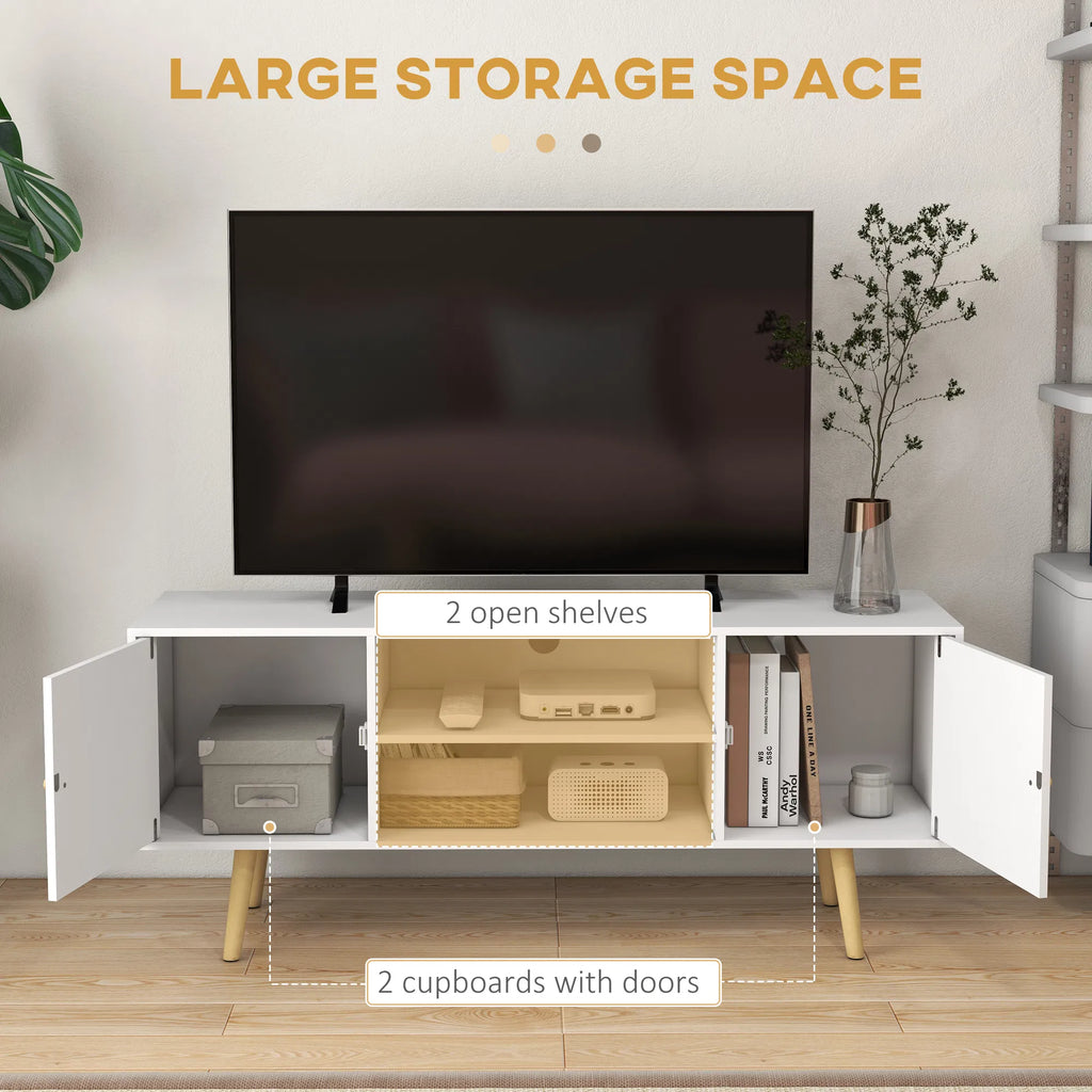 TV Stand Cabinet for TVs up to 55 Inches Entertainment Unit with Storage - Image 5