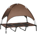 Elevated Dog Bed with Canopy Portable Raised Dog Cot for XL Sized Dogs Indoor