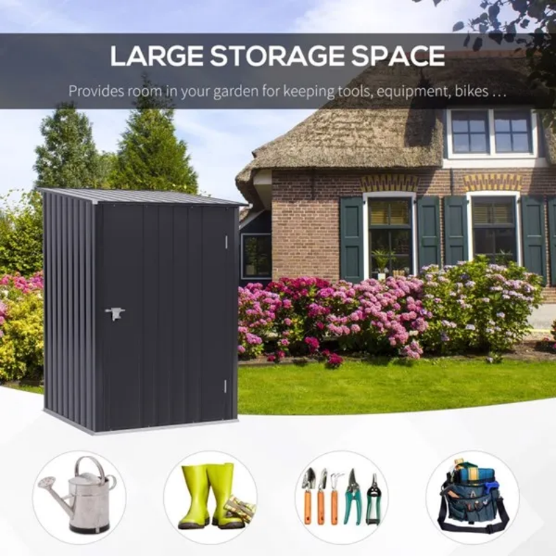 Galvanized Steel Outdoor Garden Storage Shed