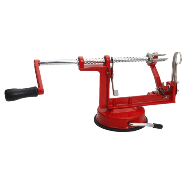 3 in 1 Stainless Steel Hand cranking Apple Peeler Slicer Peeler Red - Image 3