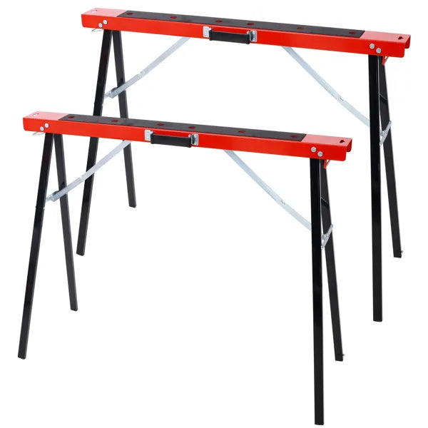 Saw Horses 2 Pack Folding Portable Work Horse with Fast Open Legs Convenient - Image 3