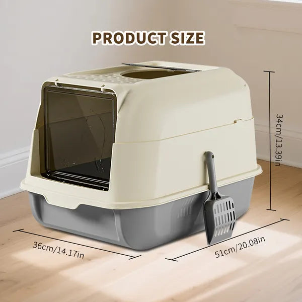 Double Door Cat Litter Box Allowing Cats To Enter The Bathroom More Smoothly - Image 4