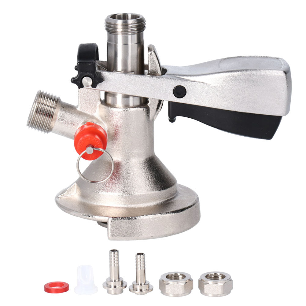 G5 8 A Type Stainless Steel Beer Keg Tap Distributor Coupler With Relief Valve - Image 5