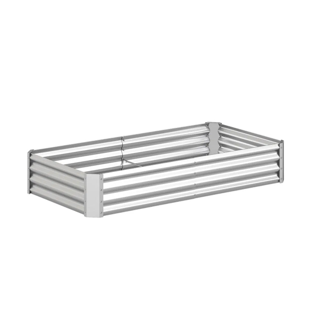 Galvanized Steel Raised Garden Bed 6×3×1 Ft Outdoor Planter Box for Vegetables - Image 5