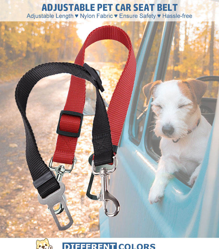 High Quality Durable Pet Cat Dog Vehicle Leash Nylon Adjustable Car Seat Dog - Image 4