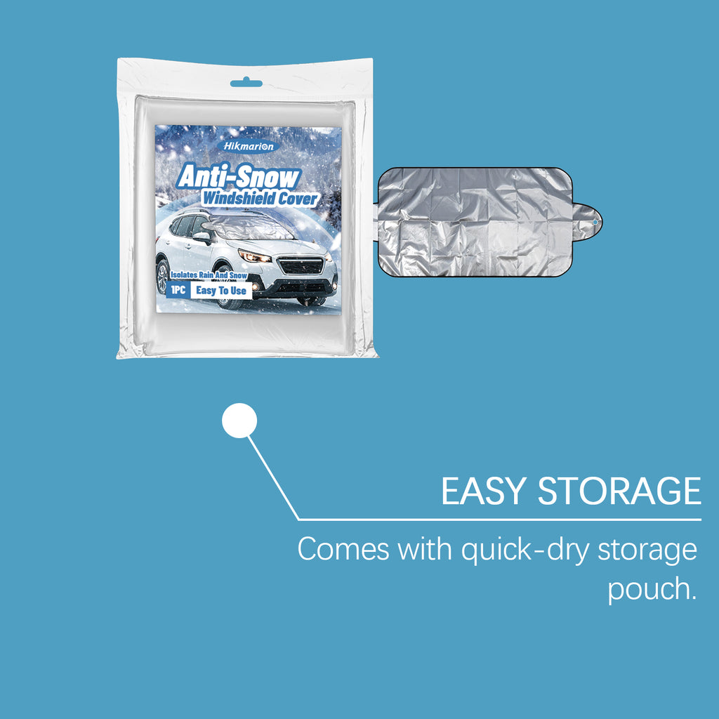 Car Snow Cover Windshield Frost Ice Sun Shade With Mirror Covers Winter Protector - Image 4