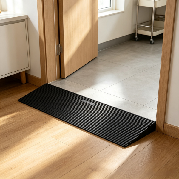 35.4inch Wide Rubber Threshold Ramp Cuttable Wheelchair Slope - Image 2