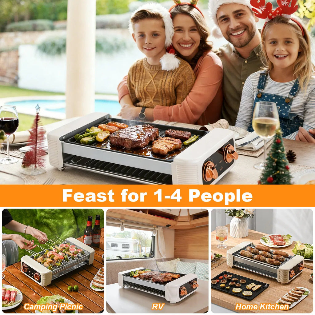 Multifunctional Electric Hot Dog Roller Machine 3 in 1 Sausage Grill with - Image 4