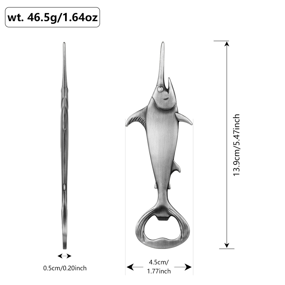 Creative Swordfish Handle Metal Beer Bottle Openers Kitchen Bar Accessories - Image 5
