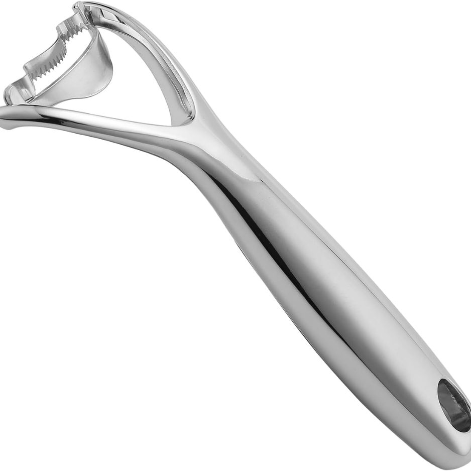 Heavy Duty Chrome Plated Zinc Corn Peeler Ergonomic Corn On The Cob Kernel - Image 4