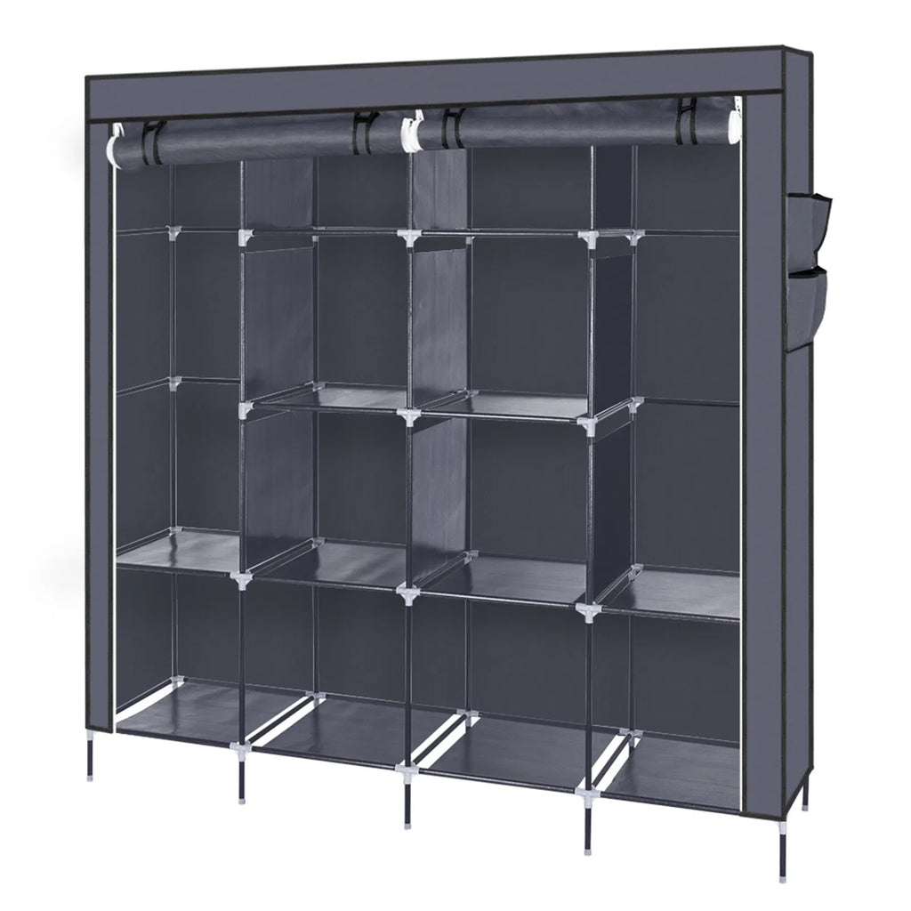67" clothes closet portable wardrobe in use lifestyle