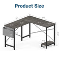 L Shaped Computer Desk Gaming Corner 50 Inch Office Writing PC Wooden Table