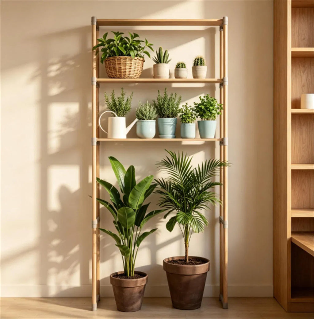 Multi Tier Over Toilet Storage Shelf Solid Pine Wood Bathroom Space Saving - Additional Product View 6