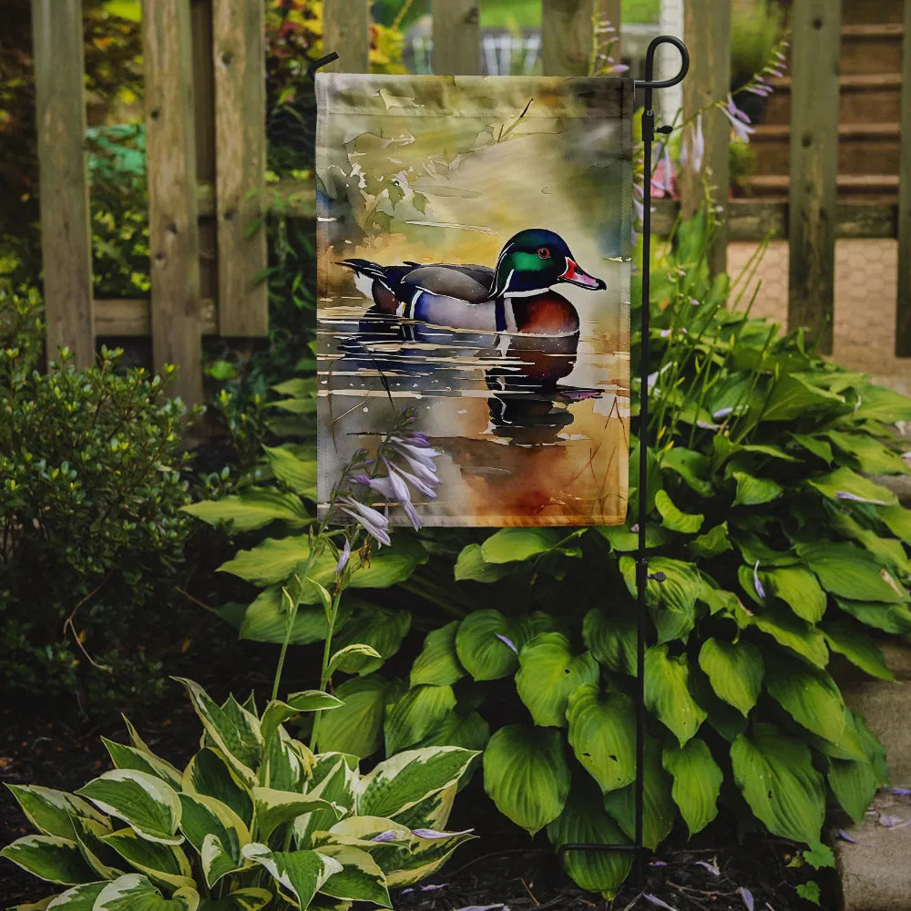 Wood Duck Garden Flag Mailbox Flag Decorative Yard Flag Banner Outside Patio - Image 2