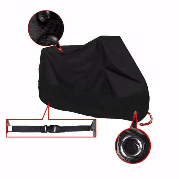 3XL Motorcycle Cover Waterproof Heavy Duty For Winter Outside Storage Snow Rain - Image 5