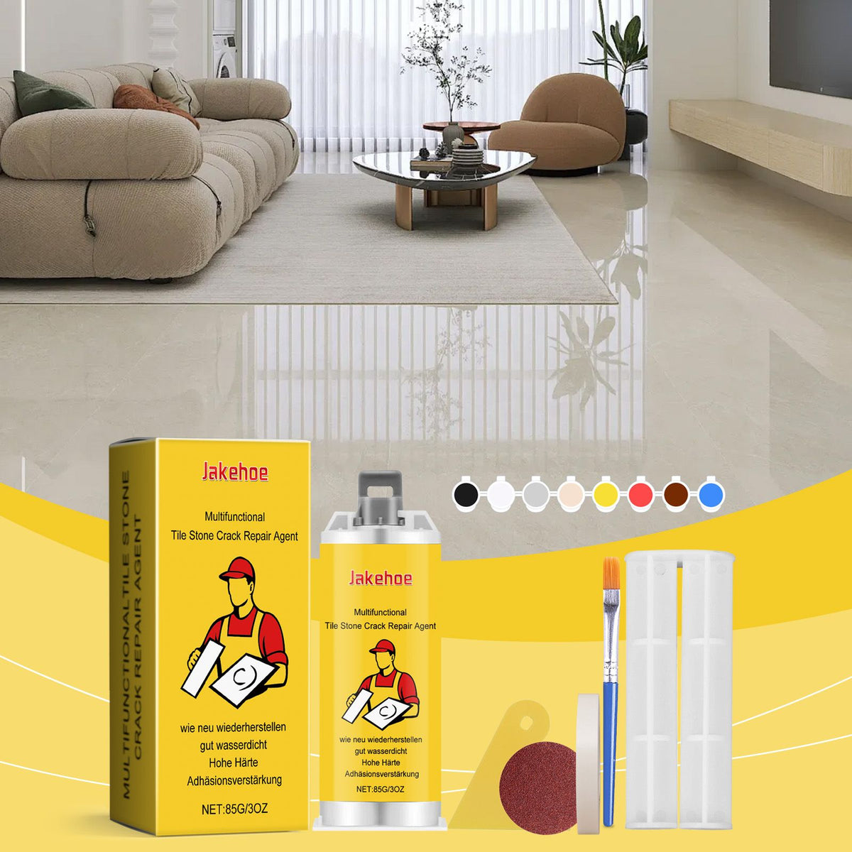 JAKEHOE Tile Crack Repair Kit 1set Kit - Image 3