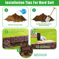 Easy Install Snap in Garden Landscape Edging Flexible Angle Adjustable Stone