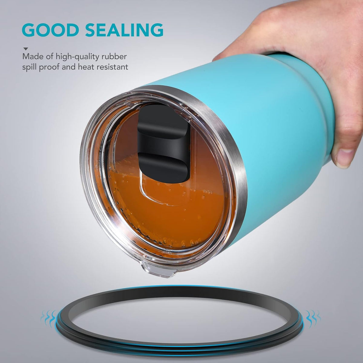2Pcs Cup Lid Mug Lid 10oz Or 20oz Magnetic Slider Spill Proof Tumbler - Image 4