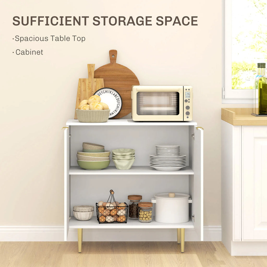 Modern Kitchen Storage Cabinet Sideboard Buffet Cabinet with Adjustable - Image 5
