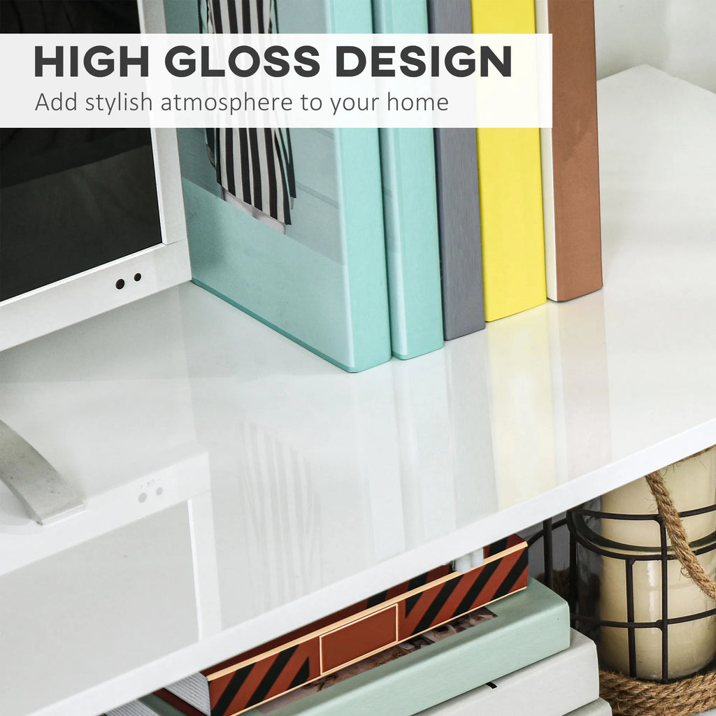 Lighted TV Stand for TVs up to 75" TV Cabinet with Storage for Living Room - Image 3