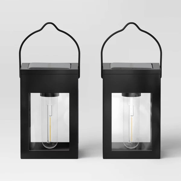 2pk Solar LED Outdoor Deck Lights Matte Black - Image 3