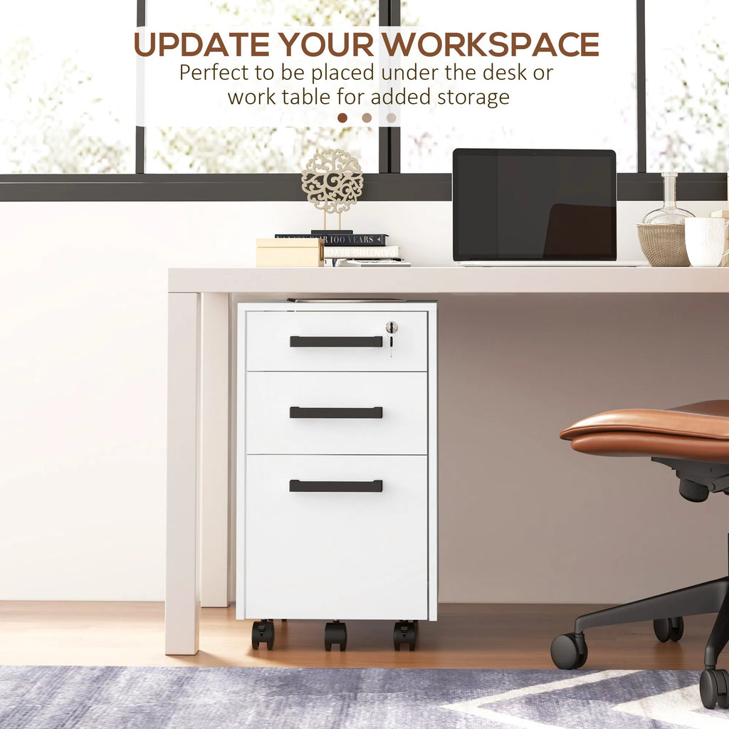 Lockable Vertical File Cabinet with Lock 3 Drawer Filing Cabinet with Hanging